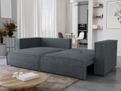 Meble Dla Dzieci|Narożniki>BROMARKT Sztruksowa rogówka z funkcją spania do salonu MIZARU