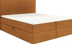 Łóżka Młodzieżowe|Łóżka Ze Stelażem>BROMARKT Sztruksowe łóżko tapicerowane dwuosobowe 140x200 cm MALIBU