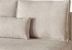 Meble Dla Dzieci|Meble Młodzieżowe></noscript>BROMARKT Sztruksowy rozkładany narożnik z funkcją spania mały TOP SLIM beżowy