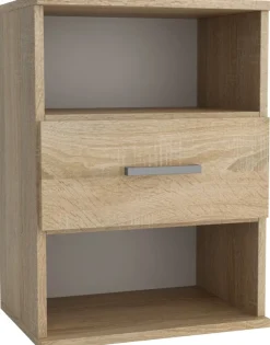 Szafki Nocne>Meblohand Tania szafka nocna z szufladą do sypialni GRETA dąb sonoma