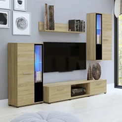 Meblościanki>Meblohand Tanie meble do salonu CUBE dąb sonoma