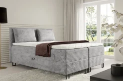 Łóżka Małżeńskie|Łóżka Ze Stelażem></noscript>BROMARKT Tapicerowane łóżko dwuosobowe kontynentalne do sypialni 160x200 cm TESSA