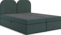 Łóżka Ze Stelażem|Łóżka Z Zagłówkiem></noscript>Rimal Tapicerowane łóżko kontynentalne 160x200 cm do sypialni boucle COSMO zielone