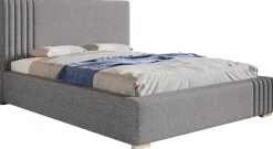 Łóżka Z Zagłówkiem|Łóżka Z Pojemnikiem>Riban Tapicerowane łóżko podwójne 180x200 cm do sypialni SENSO