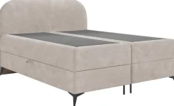 Łóżka Młodzieżowe|Łóżka Ze Stelażem></noscript>BROMARKT Tapicerowane łóżko szare kontynentalne do sypialni 140x200 cm SERENO