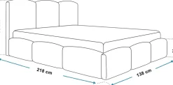 Łóżka Młodzieżowe|Łóżka Dziecięce></noscript>Riban Tapicerowane łóżko 120x200 cm z pojemnikiem jednoosobowe SEPERO beżowe