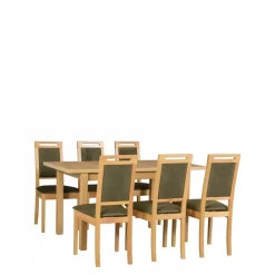 Krzesła Drewniane|Krzesła></noscript>DREWMIX Tapicerowane krzesło drewniane do jadalni GROTTO