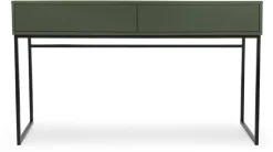 Toaletki I Konsole>Stolar Toaletka do sypialni z szufladami 137 cm zielona GENEWA