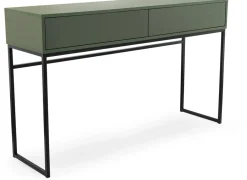 Toaletki I Konsole>Stolar Toaletka do sypialni z szufladami 137 cm zielona GENEWA