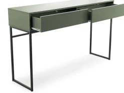 Toaletki I Konsole></noscript>Stolar Toaletka do sypialni z szufladami 137 cm zielona GENEWA