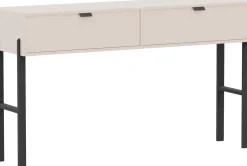 Zestawy Mebli Do Sypialni>Stolar Toaletka do sypialni z szufladami 140 cm beżowa CALISSA