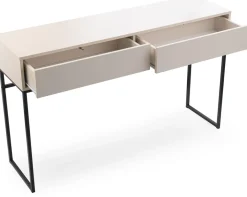 Toaletki I Konsole>Stolar Toaletka do sypialni z szufladami 137 cm beż piaskowy GENEWA