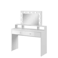 Toaletki I Konsole>Helvetia Toaletka z lustrem biała w stylu nowoczesnym ARIA