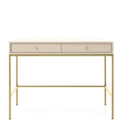 Toaletki I Konsole>PIASKI Toaletka z szufladami MONTI złoty beż