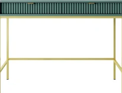 Biurka|Toaletki I Konsole>PIASKI Toaletka z szufladami w stylu glamour AVANTI 104 cm labrador