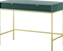 Biurka|Toaletki I Konsole></noscript>PIASKI Toaletka z szufladami w stylu glamour AVANTI 104 cm labrador