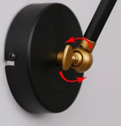 Oświetlenie Pokoju Dziecięcego|Oświetlenie Sypialni></noscript>Candellux Lighting Truck lampa kinkiet czarny+złoty 1X40W E27 złoty