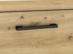 Zestawy Mebli Do Salonu|Komody></noscript>ML Meble Trzydrzwiowa komoda do salonu 120 cm NEVIO dąb artisan