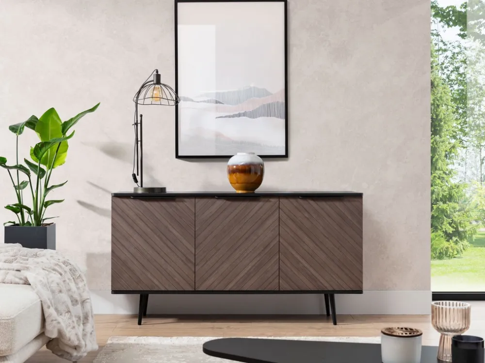 Zestawy Mebli Do Salonu|Komody>GiB Meble Trzydrzwiowa komoda do salonu 150 cm PULSE cichy domyk