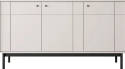 Komody></noscript>PIASKI Trzydrzwiowa komoda do salonu 153,5 cm JUVA kaszmir