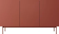 Komody>PIASKI Trzydrzwiowa pojemna komoda do salonu 144 cm CRYSTAL