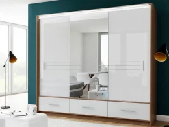 Szafy Trzydrzwiowe|Szafy Z Lustrem></noscript>Stolar Trzydrzwiowa szafa przesuwna z szufladami 250 cm ARISA