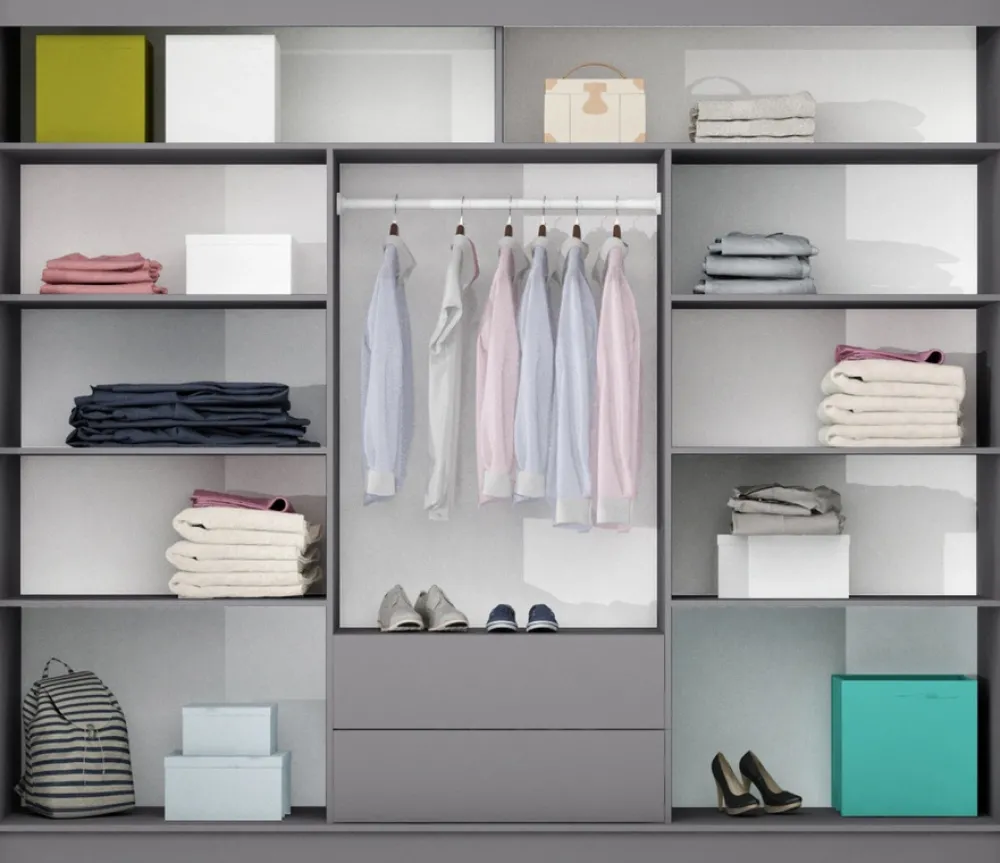 Szafy Trzydrzwiowe|Szafy Z Lustrem>Stolar Trzydrzwiowa szafa przesuwna 250 cm BREGO biały