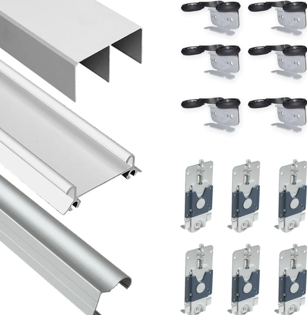 Zestawy Mebli Do Przedpokoju|Szafy Trzydrzwiowe>BROMARKT Trzydrzwiowa szafa przesuwna z lustrem 200 cm BEST dąb sonoma