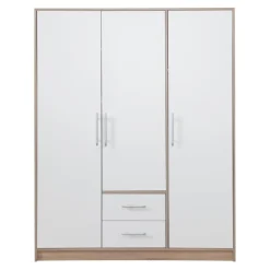 Garderoby|Meble Dla Dzieci>MEBLAR Trzydrzwiowa szafa uchylna z szufladami półki 150 cm SEVAS