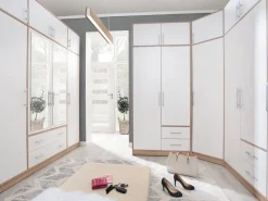 Garderoby|Meble Dla Dzieci></noscript>MEBLAR Trzydrzwiowa szafa uchylna z szufladami półki 150 cm SEVAS