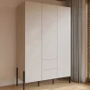 Meble Młodzieżowe|Zestawy Mebli Do Sypialni>Helvetia Trzydrzwiowa szafa uchylna do sypialni 139 cm kaszmir JUKON