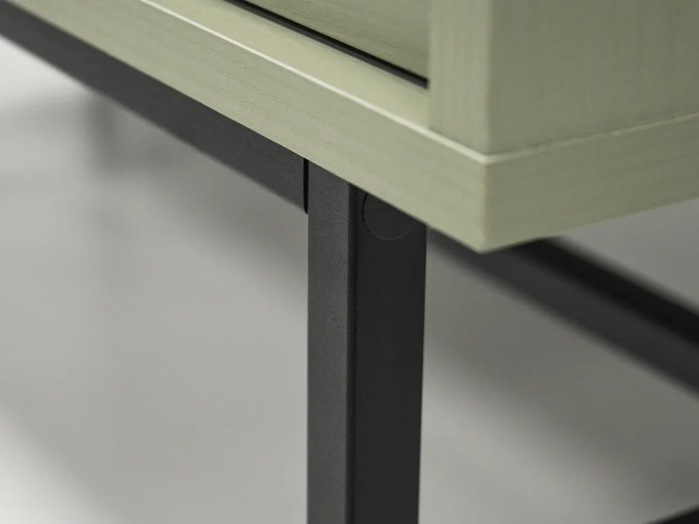 Szafki Rtv>Lempert Trzydrzwiowa szafka pod telewizor 180 cm do salonu TOKEN eukaliptus