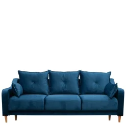 Kanapy I Sofy></noscript>MEBAS Trzyosobowa sofa rozkładana do salonu z funkcją spania LENZI