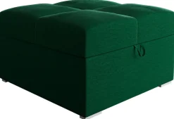 Meble Dla Dzieci|Pufy>BROMARKT Welurowa pufa ze schowkiem do salonu HOT butelkowa zieleń