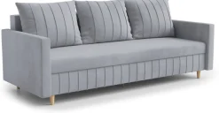 Kanapy I Sofy>Rimal Welurowa sofa do salonu z funkcją spania i pojemnikiem FOCUS