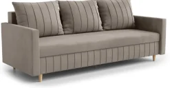 Meble Młodzieżowe|Kanapy I Sofy>Rimal Welurowa sofa do salonu z funkcją spania i pojemnikiem FOCUS