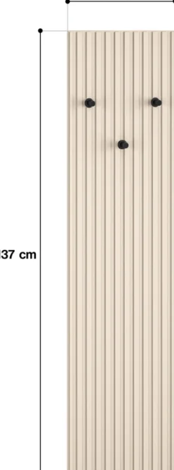 Wieszaki Do Przedpokoju></noscript>ML Meble Wieszak ścienny do przedpokoju SOPHIE cashmere