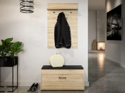 Wieszaki Do Przedpokoju>ML Meble Wieszak ścienny do przedpokoju 68 cm CARO dąb sonoma