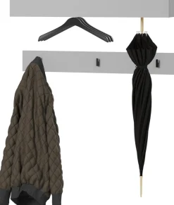 Wieszaki Do Przedpokoju|Garderoby>lenart. Wieszak ścienny poziomy na ubrania do przedpokoju SIMPLY szary