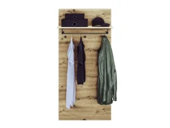 Wieszaki Do Przedpokoju|Zestawy Mebli Do Salonu></noscript>ML Meble Wieszak ścienny z półką do przedpokoju NEVIO dąb artisan.