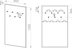 Wieszaki Do Przedpokoju></noscript>ML Meble Wieszak tapicerowany do przedpokoju 80 cm CARO