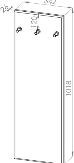 Wieszaki Do Przedpokoju></noscript>ML Meble Wieszak tapicerowany do przedpokoju 34x102 cm HYGA