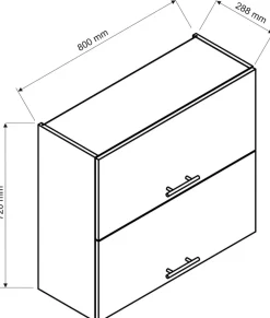 Szafki Wiszące|Szafki></noscript>Stolkar Wisząca dwudrzwiowa szafka kuchenna BRIT