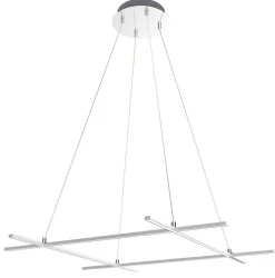 Oświetlenie Sypialni|Oświetlenie Salonu>Candellux Lighting Wisząca lampa srebrna regulowana LED 40W 4000K Andros Apeti