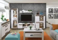 Zestawy Mebli Do Sypialni|Zestawy Mebli Młodzieżowych></noscript>ML Meble Wisząca półka na książki 138 cm BLANCO sosna śnieżna