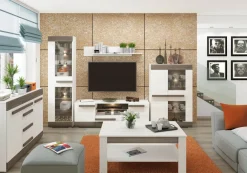 Zestawy Mebli Do Sypialni|Zestawy Mebli Młodzieżowych></noscript>ML Meble Wisząca półka na książki 138 cm BLANCO sosna śnieżna