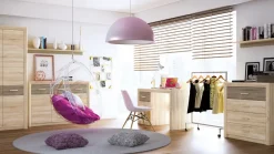 Zestawy Mebli Młodzieżowych|Półki></noscript>ML Meble Wisząca półka na książki 138 cm CASTEL dąb sonoma