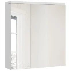 Meble Łazienkowe|Szafki Łazienkowe>Lempert Wisząca szafka łazienkowa z lusterkiem połysk PARIS biały