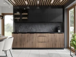 Meble Kuchenne></noscript>Lempert Wisząca szafka kuchenna 60 cm SELENA cichy domyk czarny