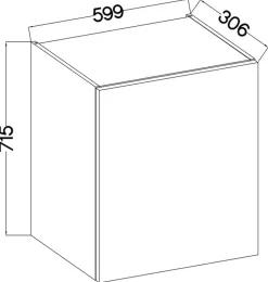 Meble Kuchenne></noscript>Lempert Wisząca szafka kuchenna 60 cm jodełka SUNSHINE